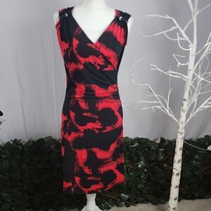 Michael Kors‎ Sleeveless Midi Dress [SIZE SMALL] Black & Red